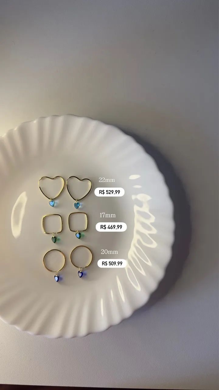 Argola de ouro 18k