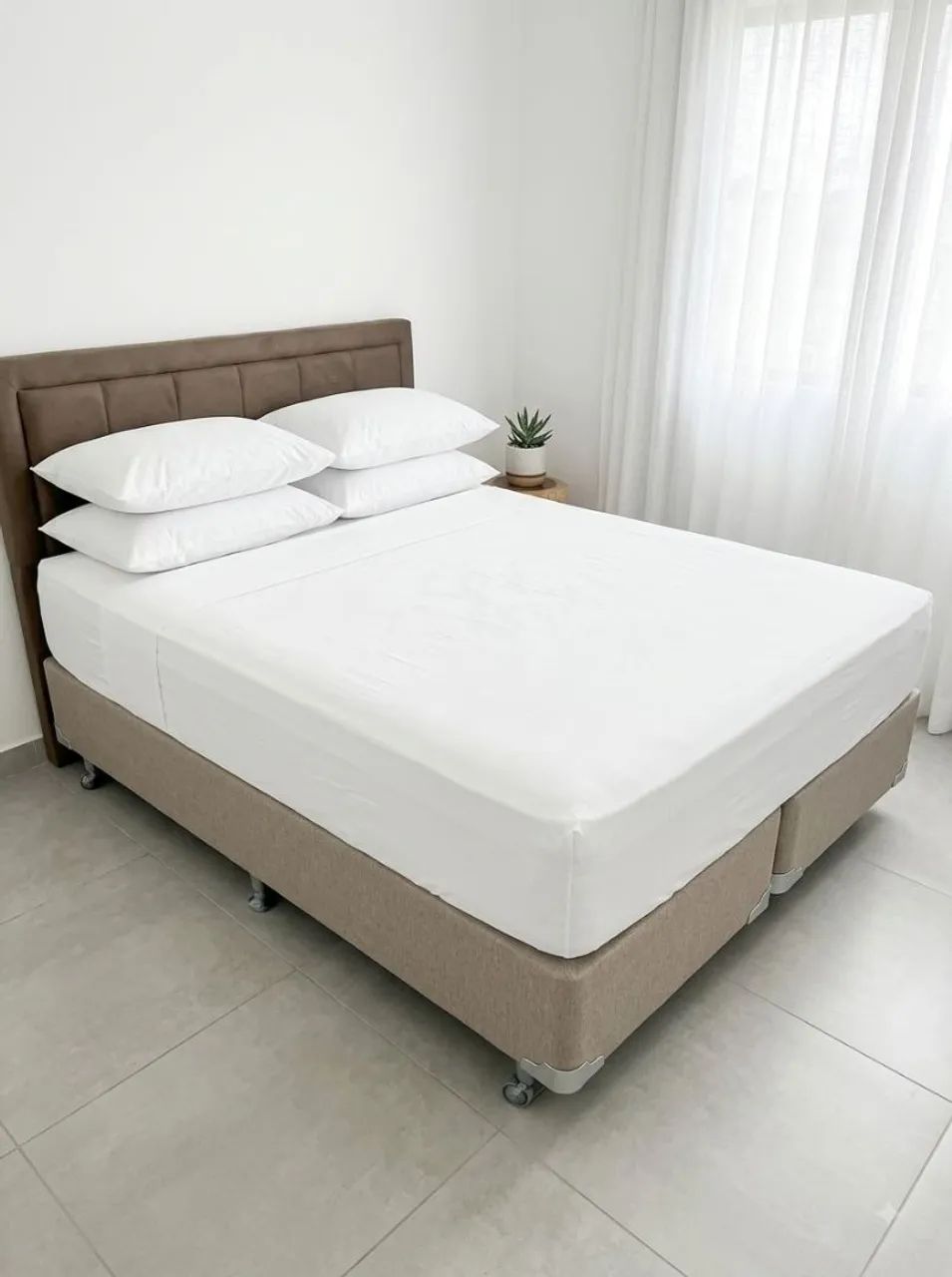CAMA BOX COMPLETA (BASE + COLCHÃO) DE CASAL - OTIMO ESTADO 
