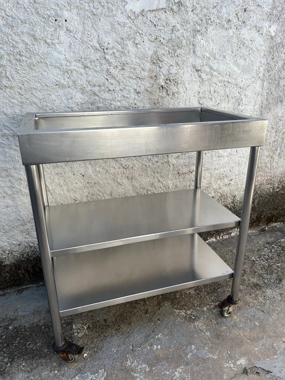 Mesa Carrinho Inox