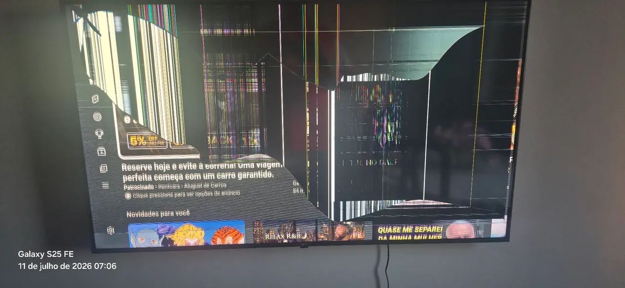 Tv LG 55" com defeito