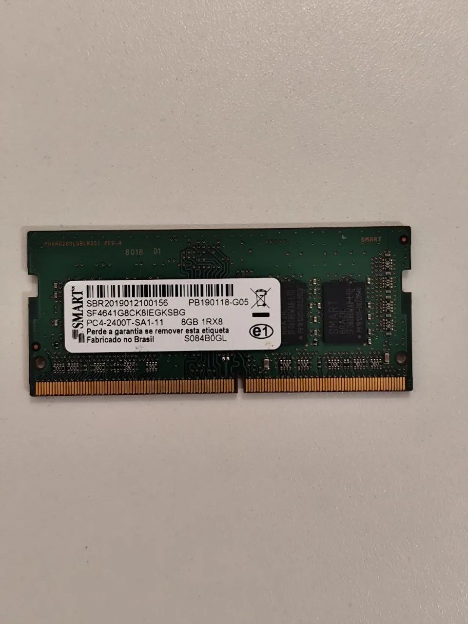 Memória notebook DDR4 8GB Smart 2400MHz