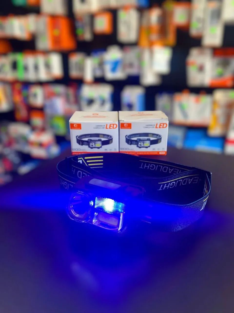 LANTERNA DE CABEÇA USB LED HMASTON HW08 - Foto 3