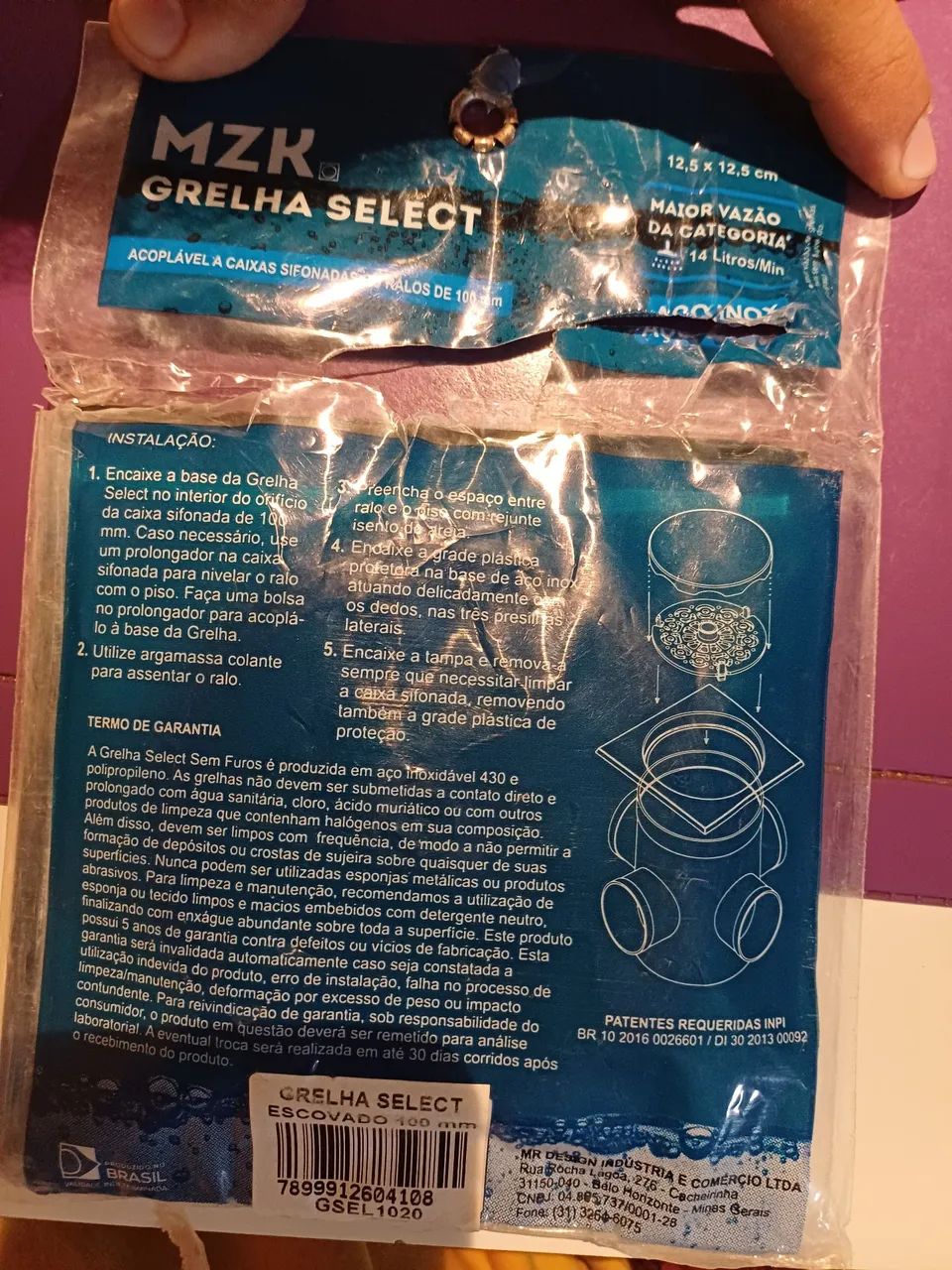 Grelha 12,5 x 12,5 inox escovado à prova de insetos. Duas unidades. Preço por unidade. - Foto 5