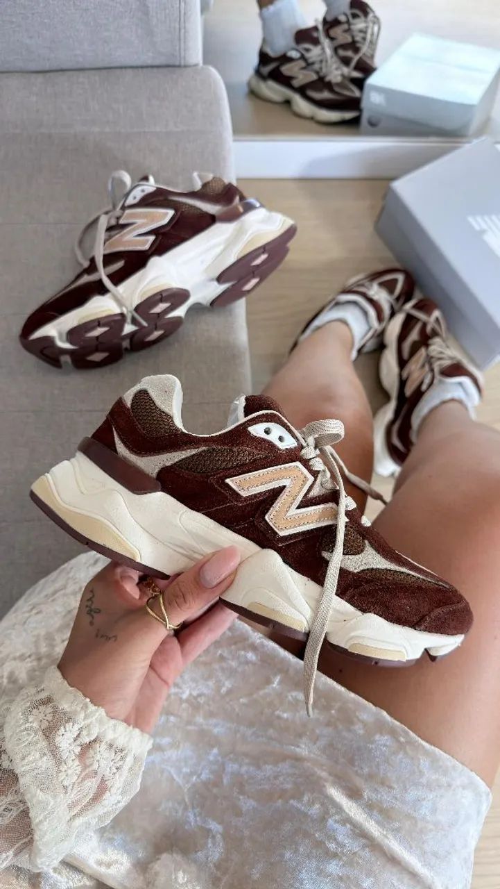 Tênis New balance 9060 Couro Premium - Feminino! 
