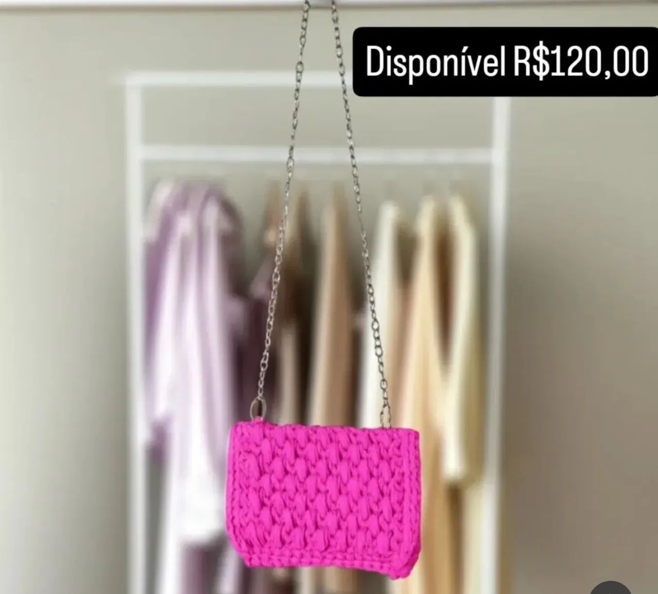 Bolsa clutch de crochet 