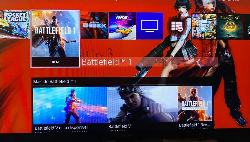 PS4 - 500GB 6 JOGOS E 2 CONTROLES - Foto 2