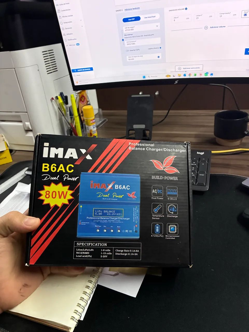 Radiomaster pocket + carregador 2s a 6s  - Foto 3