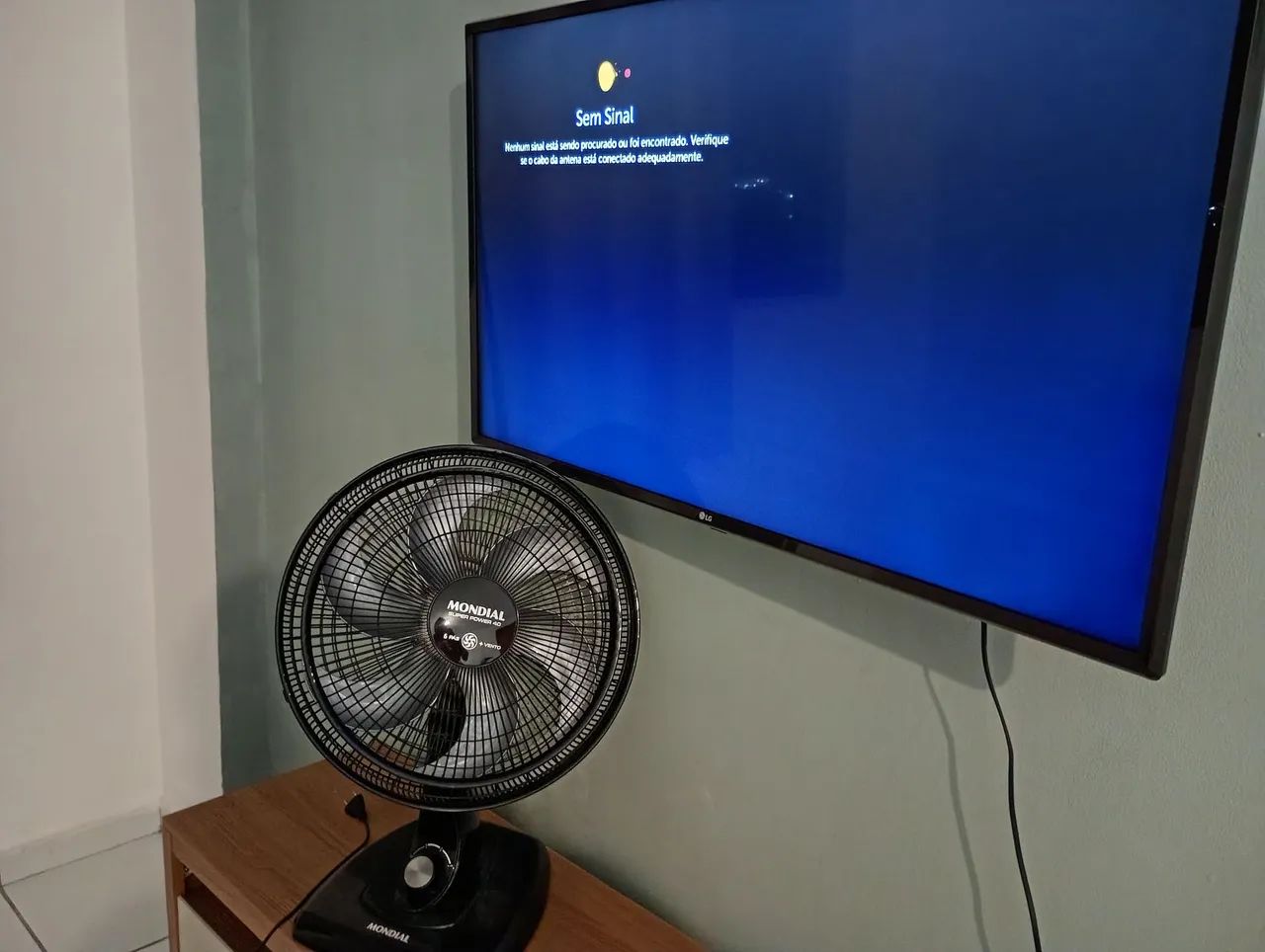 Smartv LG 43 bem conservada e Ventilador de 40 cm  - Foto 2