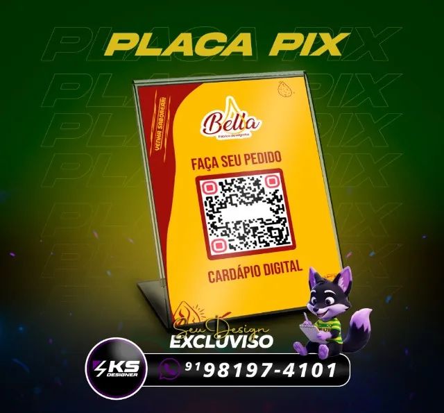 Plaquinha Pix (acrílico)