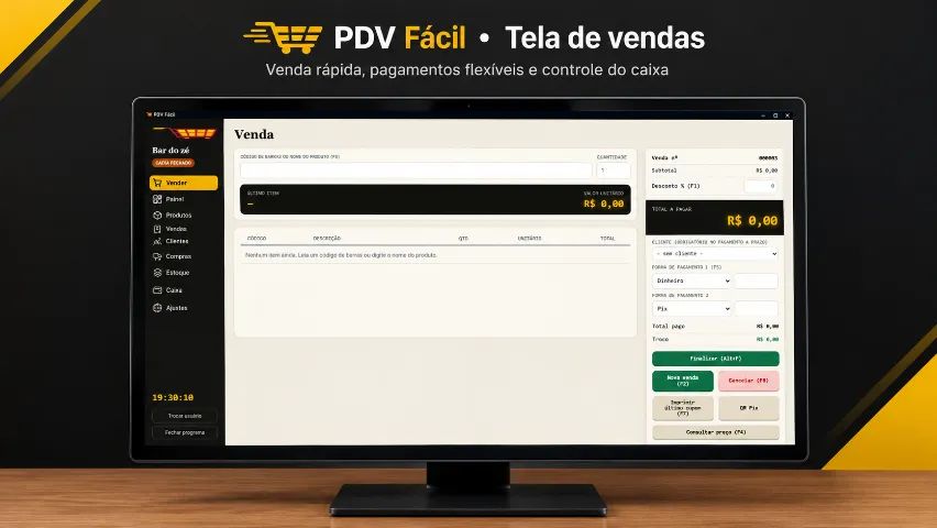 PDV FÁCIL - SISTEMA DE CAIXA E GESTÃO PARA PEQUENO COMÉRCIO  - Foto 2