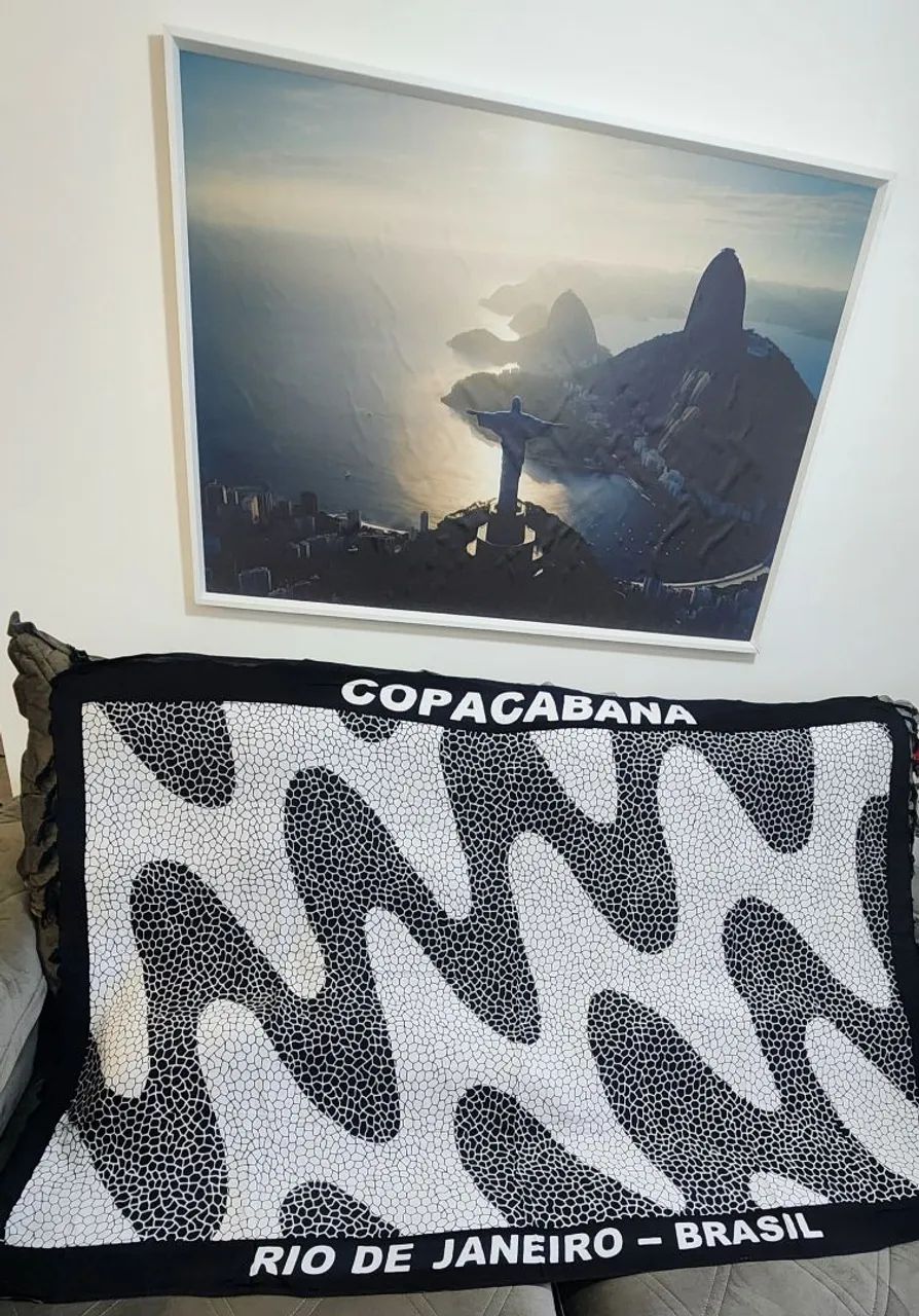 Kit Bolsa com necessaire e canga de praia Copacabana 
