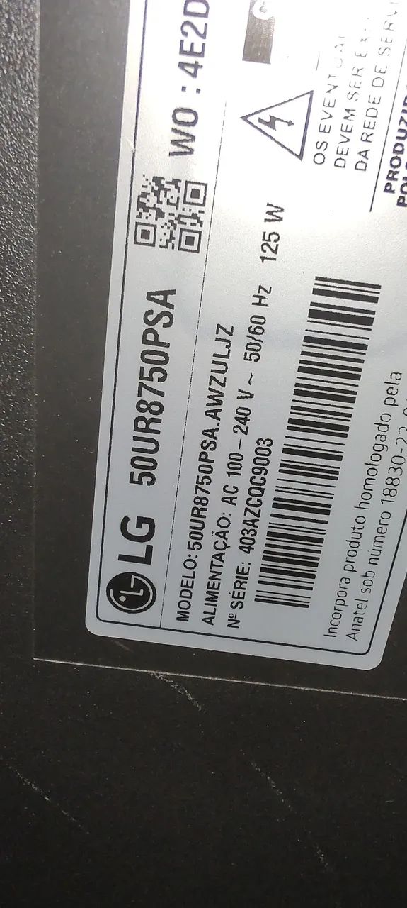 Placa principal tv lg 50ur8750psa usada funcionando perfeitamente  - Foto 5