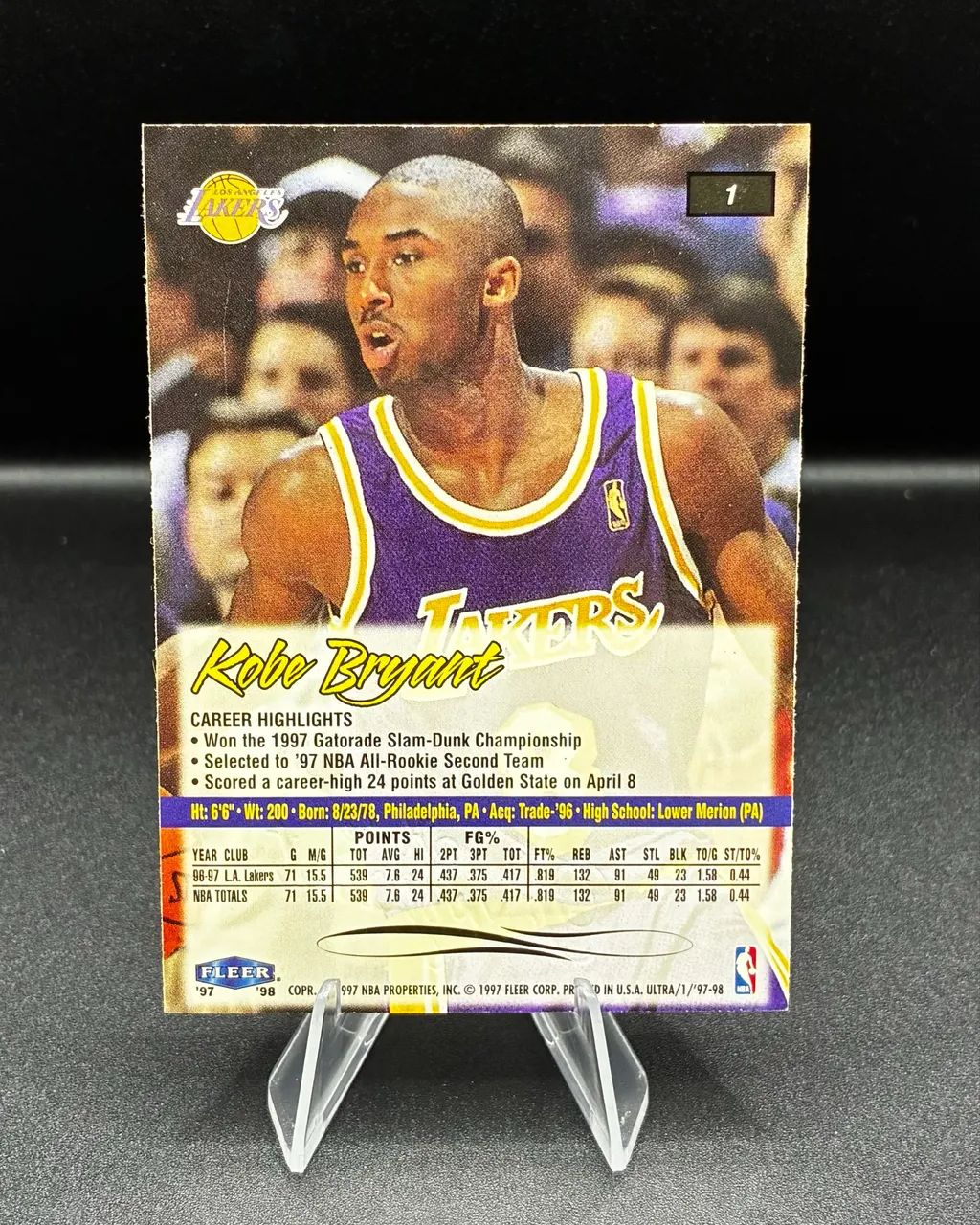 Card Fleer - Kobe Bryant - Foto 2