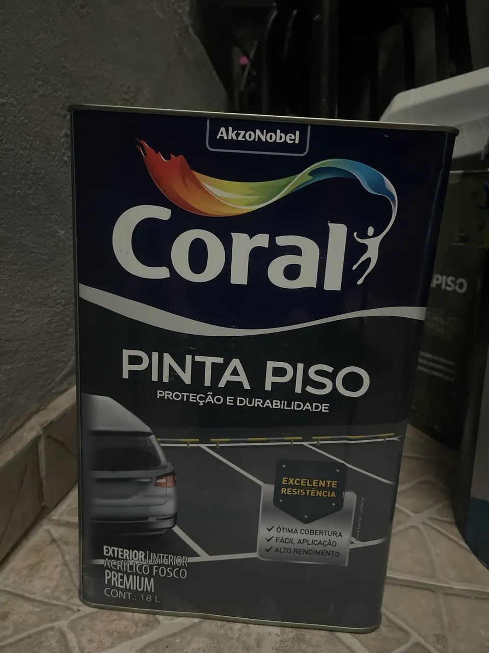 Tinta coral azul