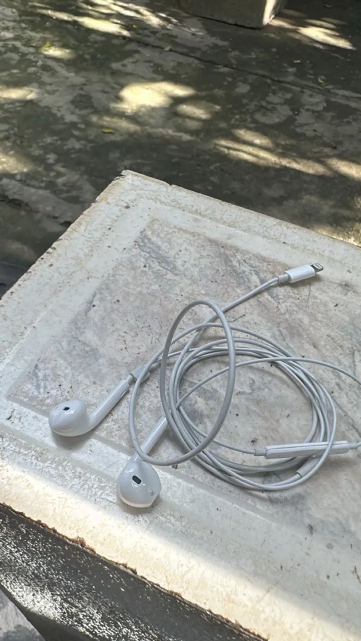 Fone de Ouvido com Fio Branco, Conector Lightning, Compatível com iPhone - Foto 3