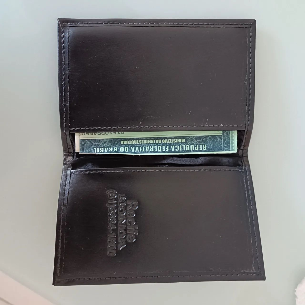 Porta documentos em couro original da Honda - Foto 2