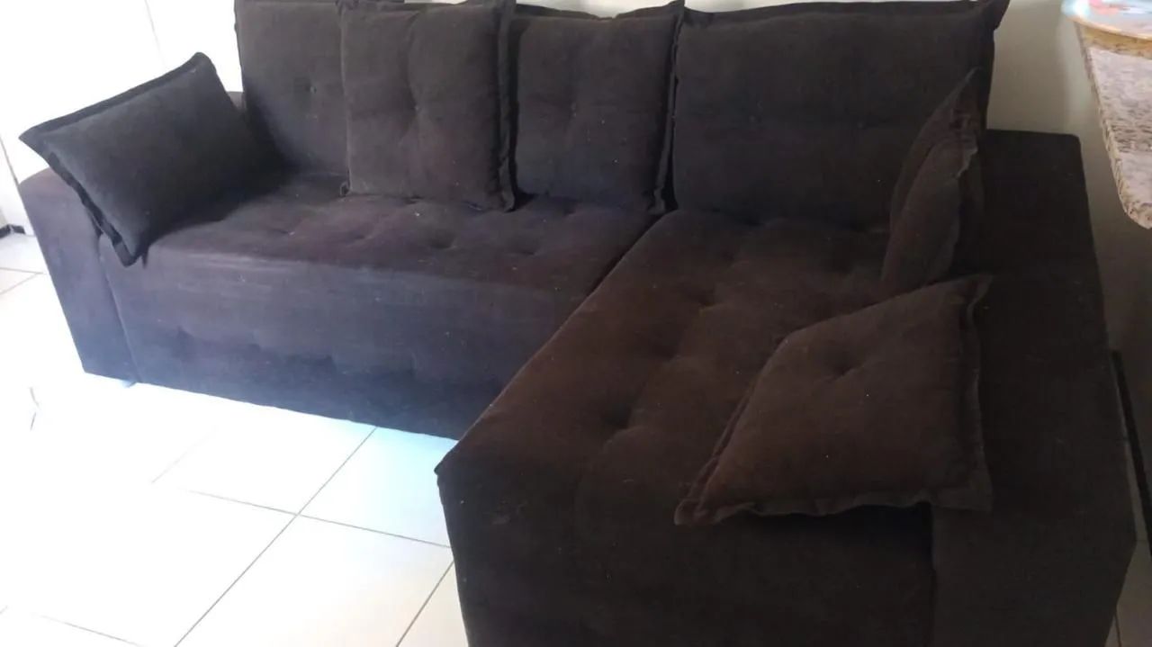 Sofá 4 lugares com chaise