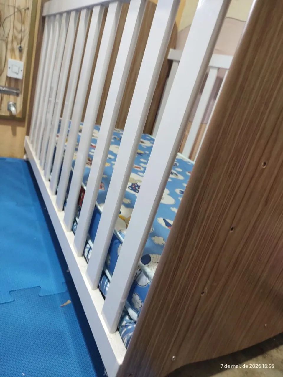 Berço mais colchão e 1 mosquiteiro como doação. - Foto 3