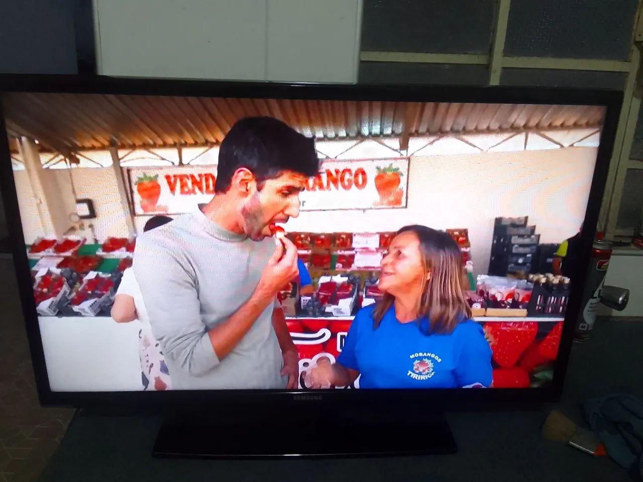 Tv sansung 32polegadas controle digital não é smart fullhd led estado muito bom com base  - Foto 3