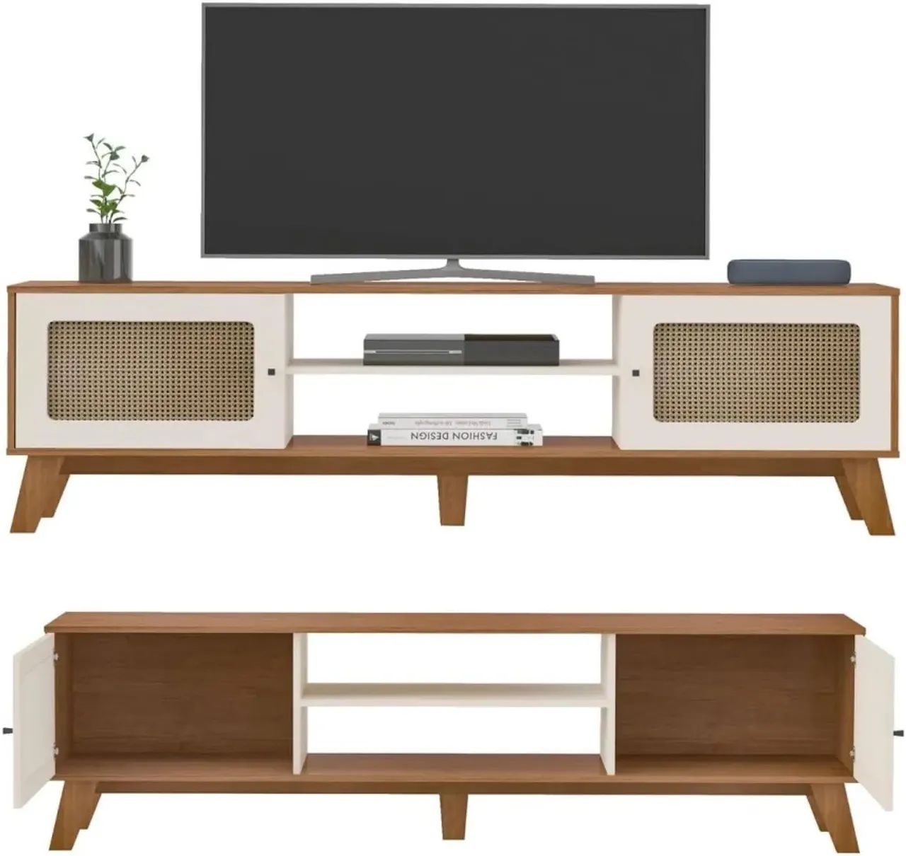 Rack MDF Novo Com 1,80 de largura Para Até 75 Polegadas MDF - Foto 4
