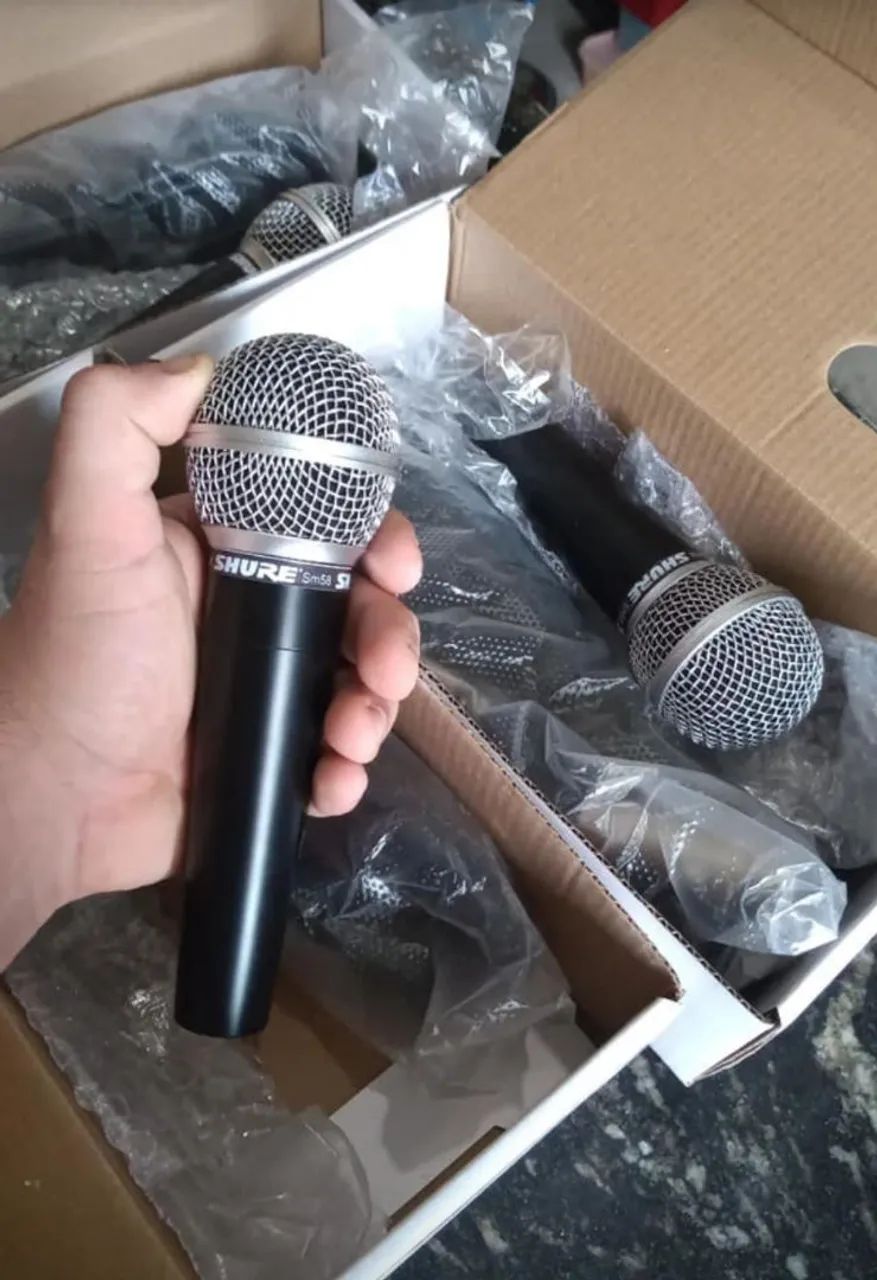Microfone Shure Sm58 com cabo de 5m  - Foto 3