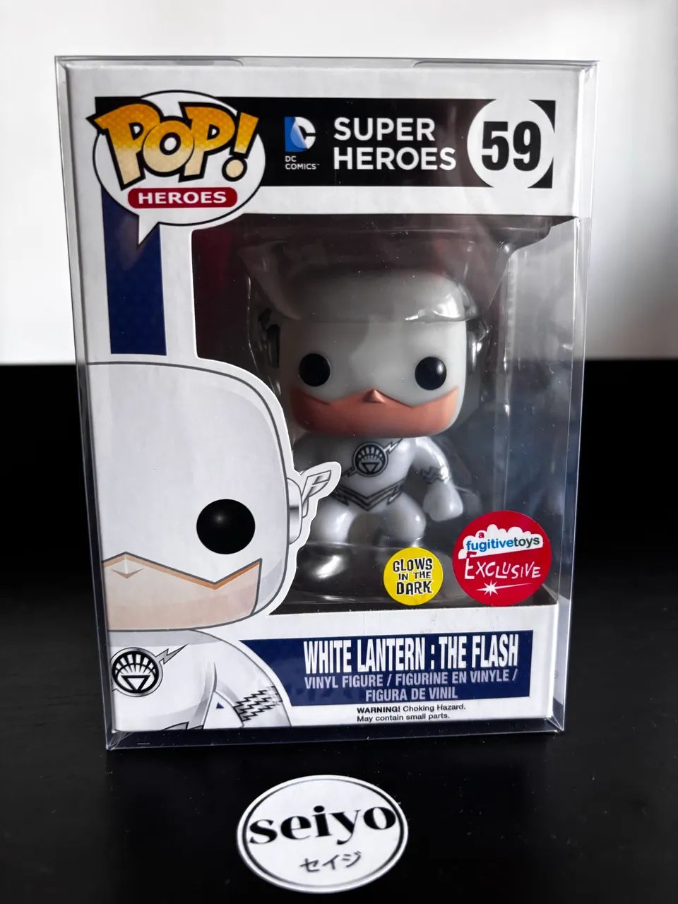 Funko Pop White Lantern The Flash 59 GITD Raro