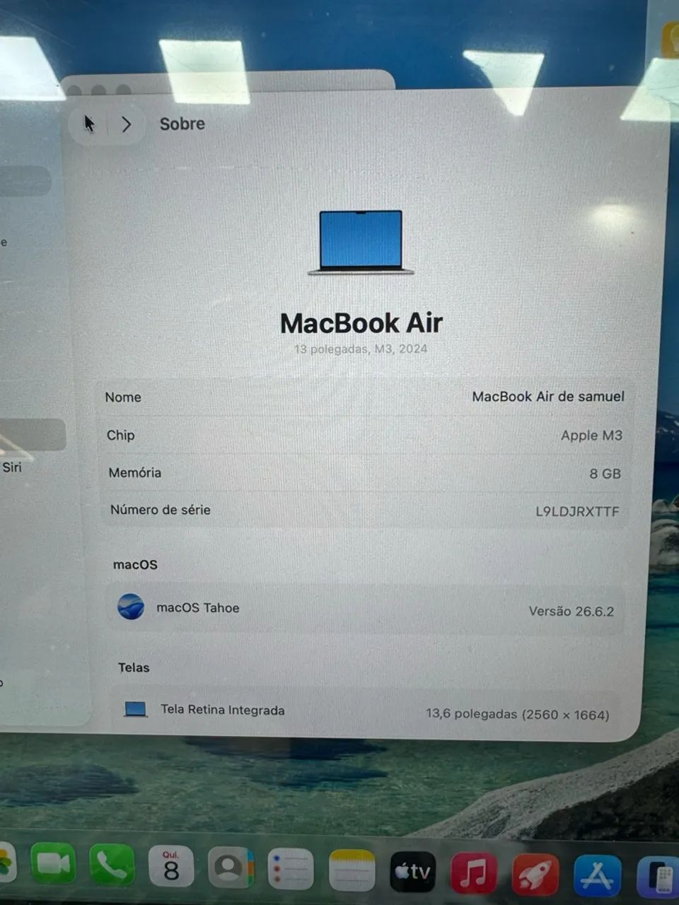 MACBOOK AIR M3 8/256SSD - SEMINOVO - Foto 4
