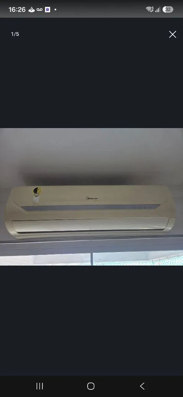 Ar split midea 22.000 btus. 220v