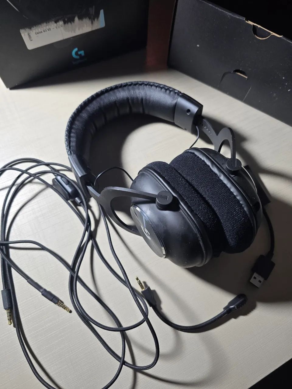 Headset logitech pro x (com fio)