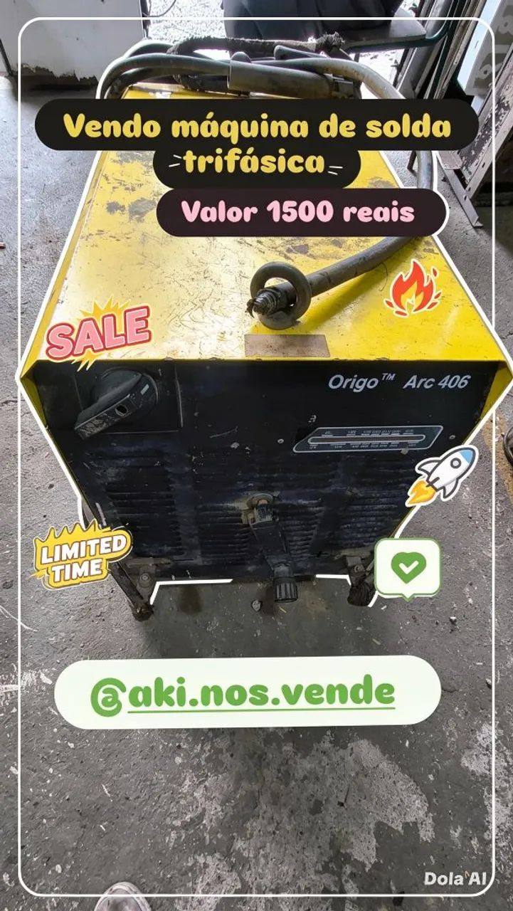 Máquina de solda trifásica a venda 