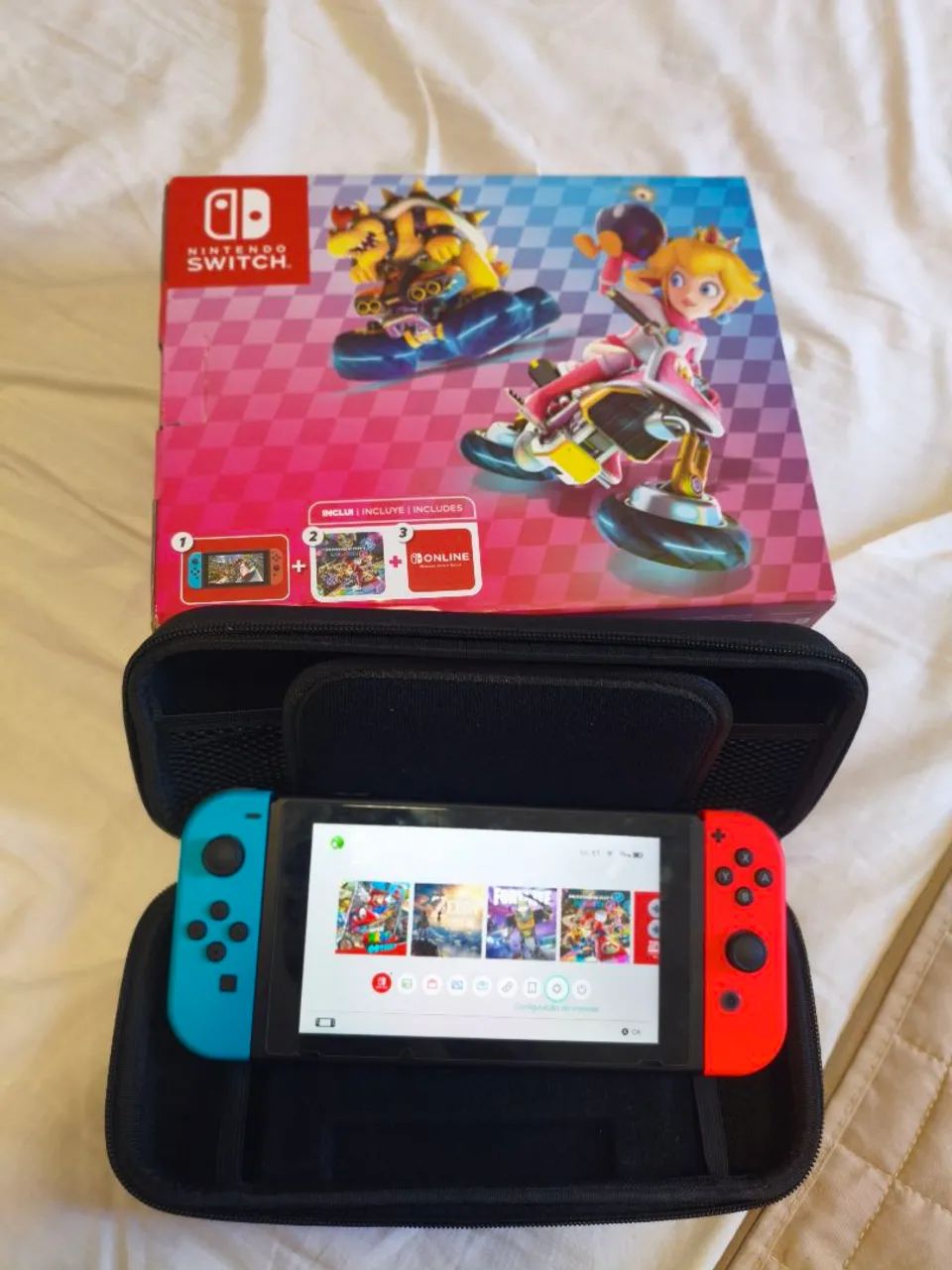 Nintendo Switch Super Novo + Brinde - Foto 2