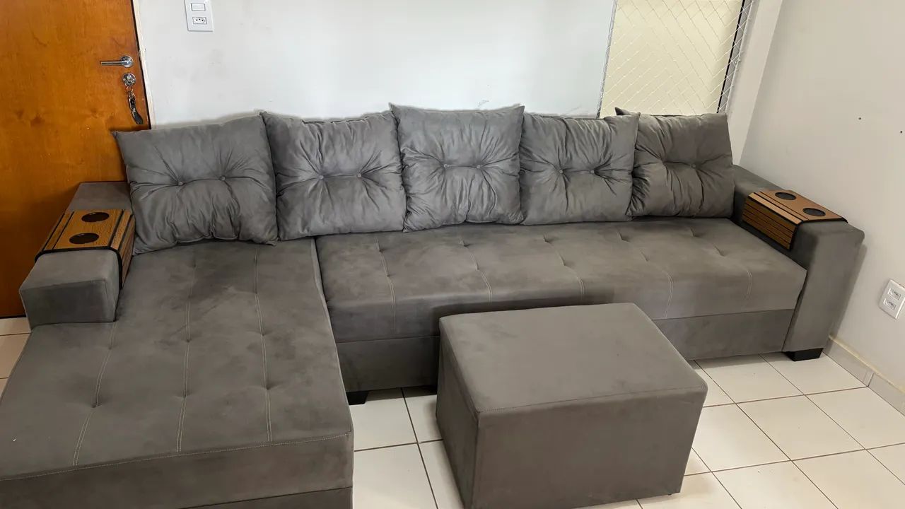 Sofá de Canto Semi Novo - Menos de 1 mês de uso  - Foto 4