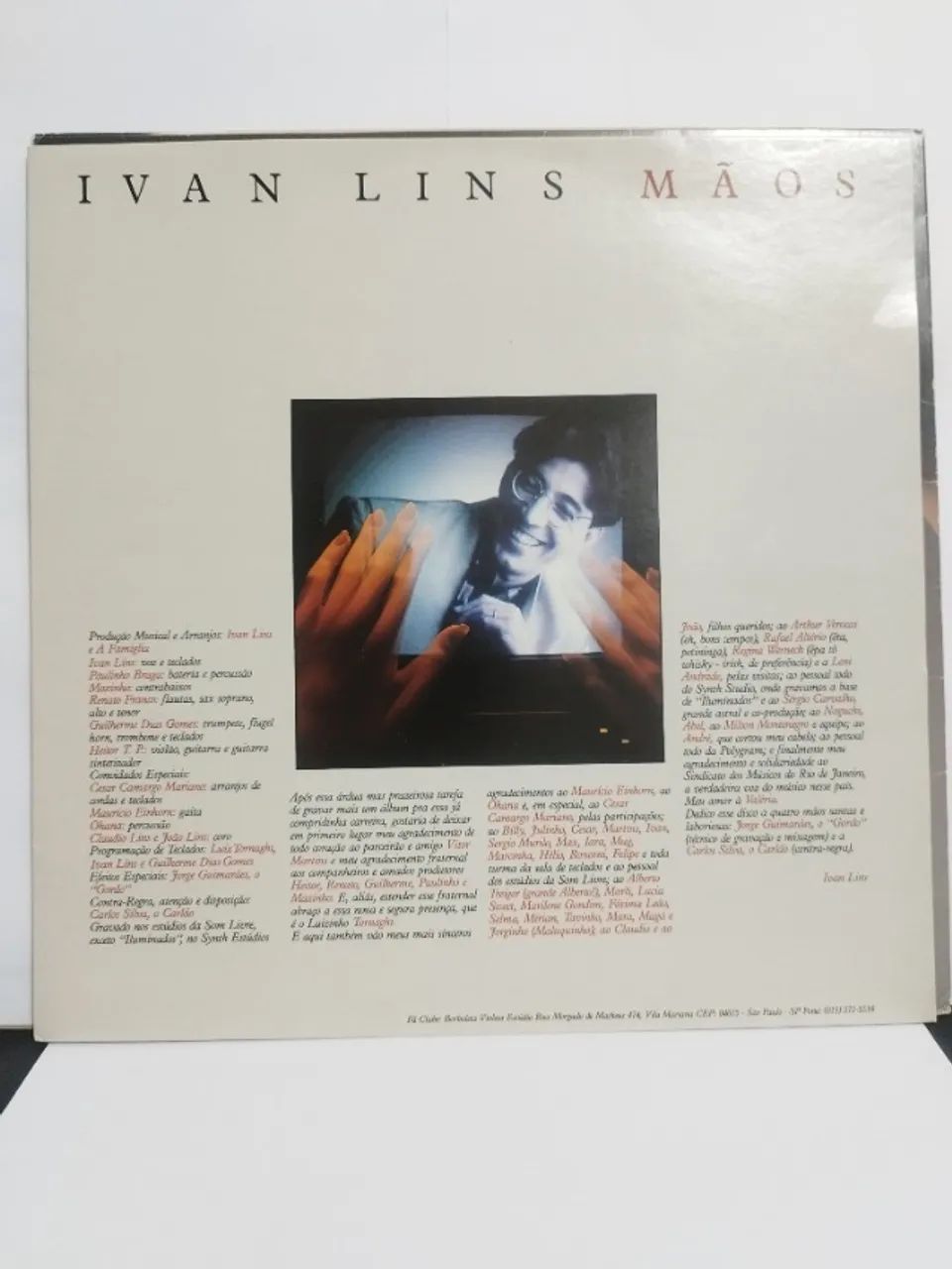 LP Ivan Lins - Mãos (Encarte) - Foto 2