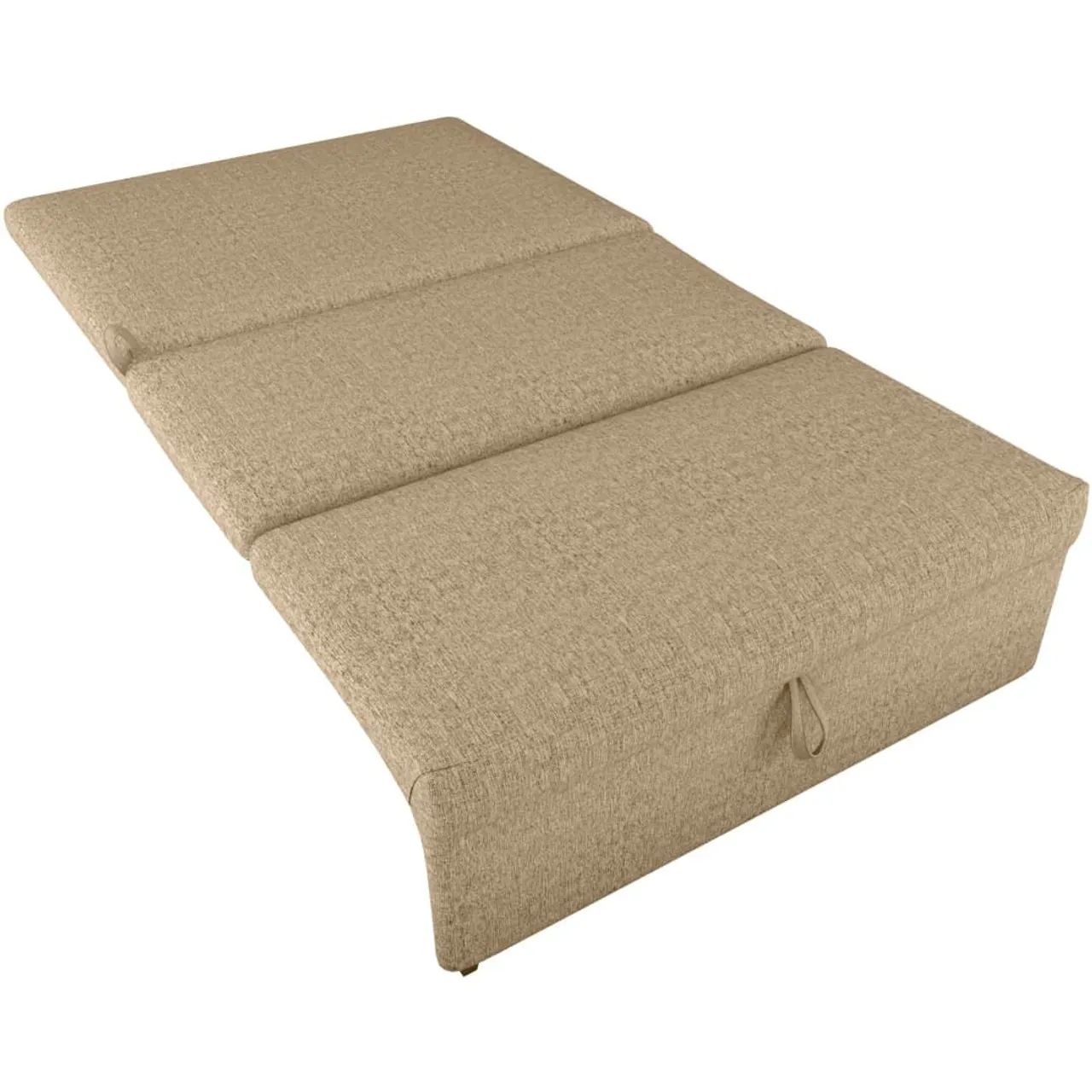 [NOVO!] Sofá-Cama 2 Lugar Malu 113cm Linho Bege - Matrix - Foto 4