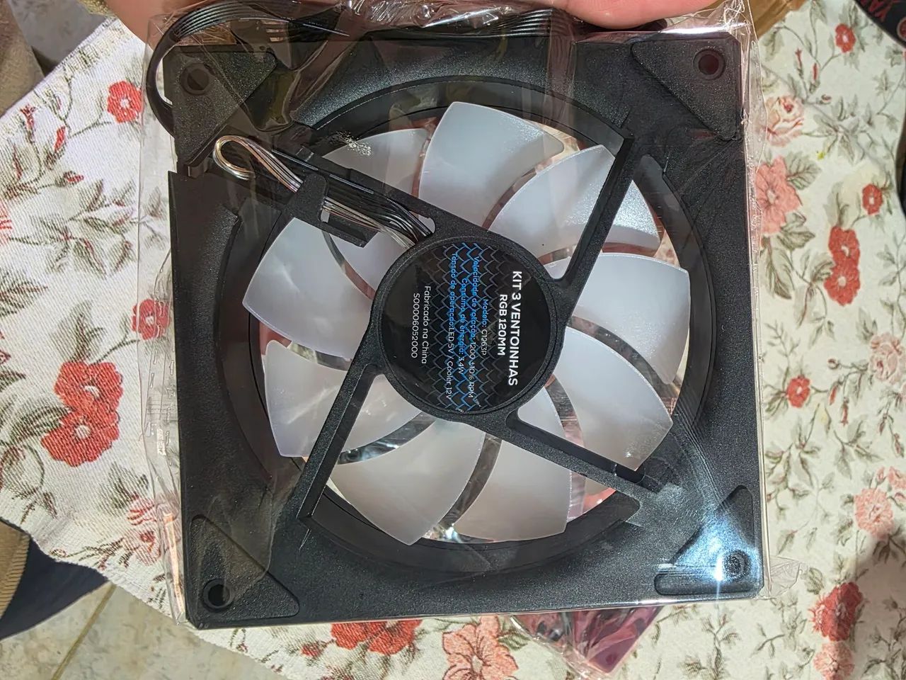KIT 3 FANS GAMER COM CONTROLADORA - Foto 4