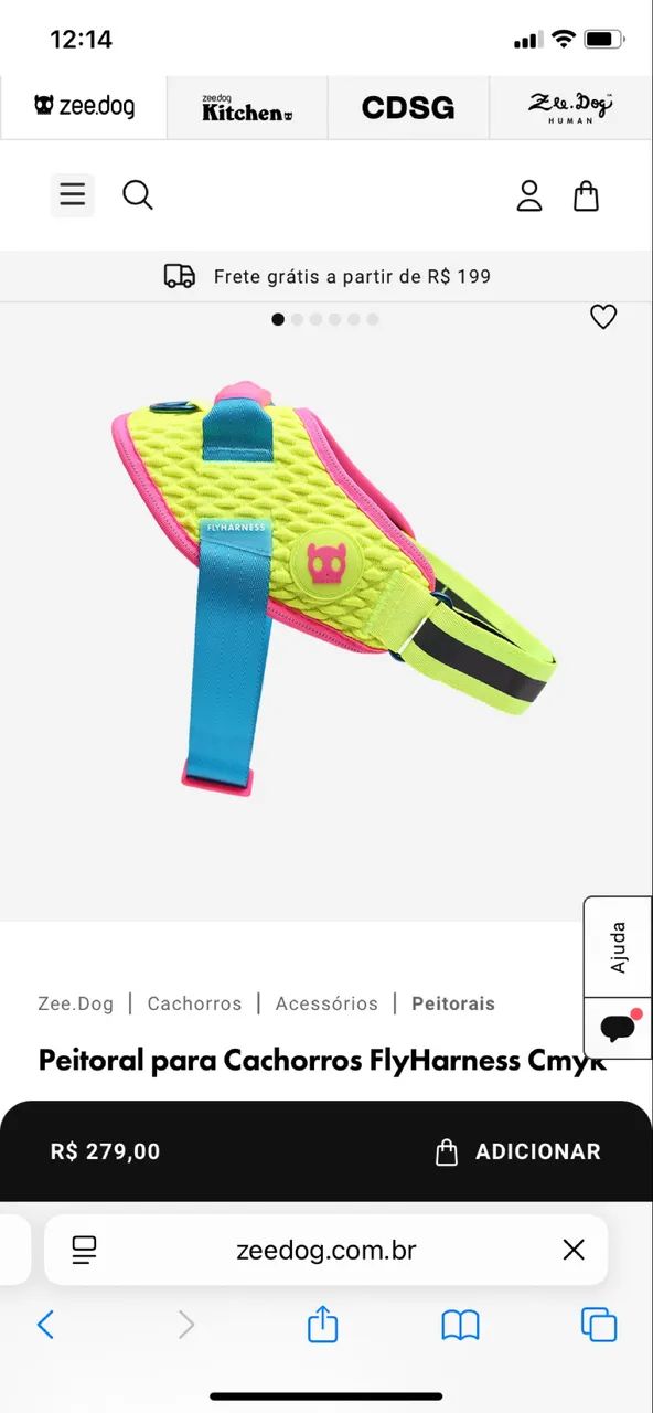 Peitoral para Cachorros ZeeDog Tamanho G - Foto 2