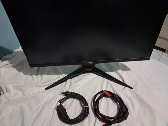 Monitor AOC 24G2 144 Hz Full HD IPS 24 polegadas com Base ergonômica Ajuste de altura, inc