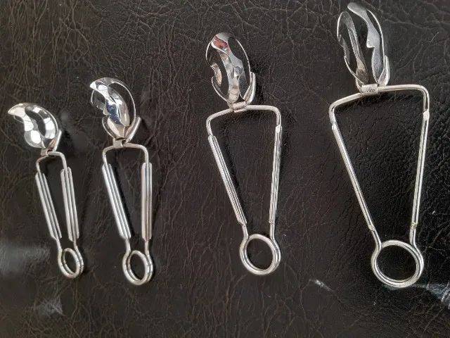 4 pinças de prata wolff para escargot  - Foto 3