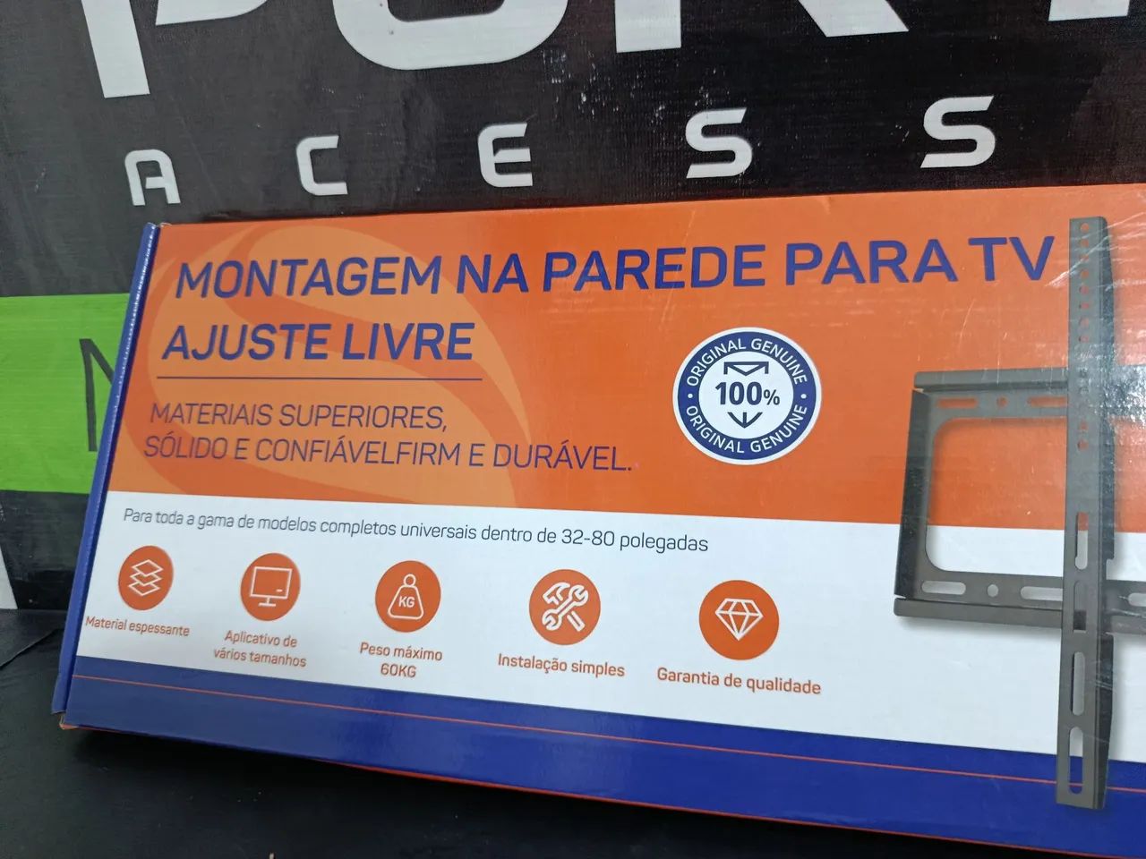 Suporte fixo de parede para TVs de 32" até 80" polegadas/ MEGA PROMOÇÃO  - Foto 2