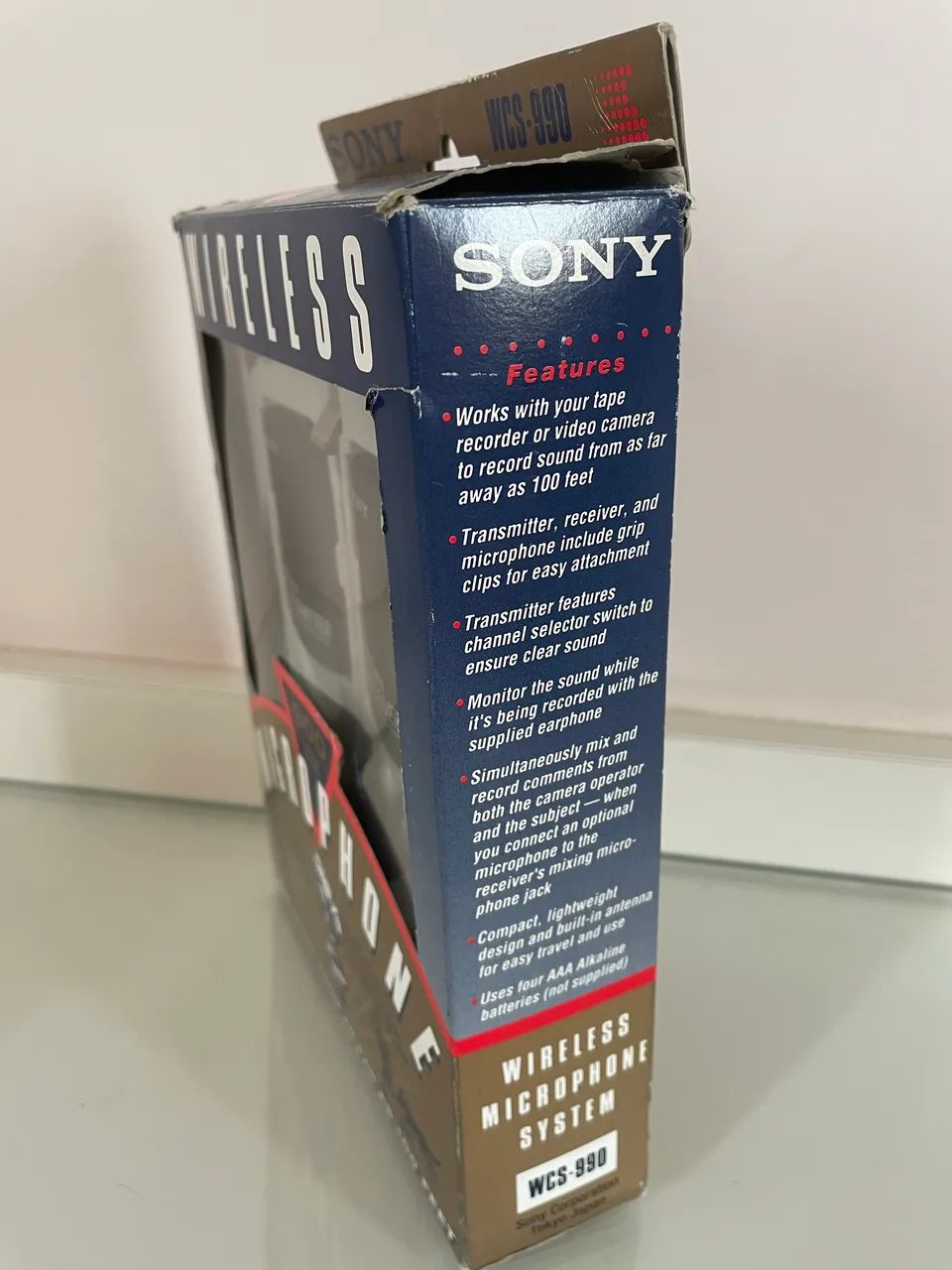 Sony WCS-990 - Microfone Sem Fio 900 MHz - Vintage Raro! Completo na Caixa! - Foto 4