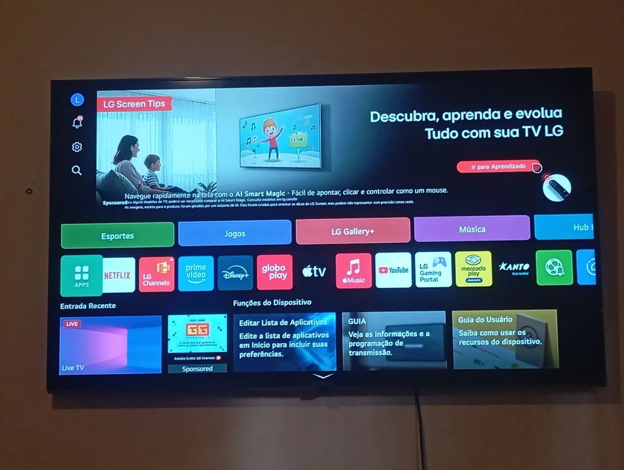 Tv smart 55 polegadas LG 