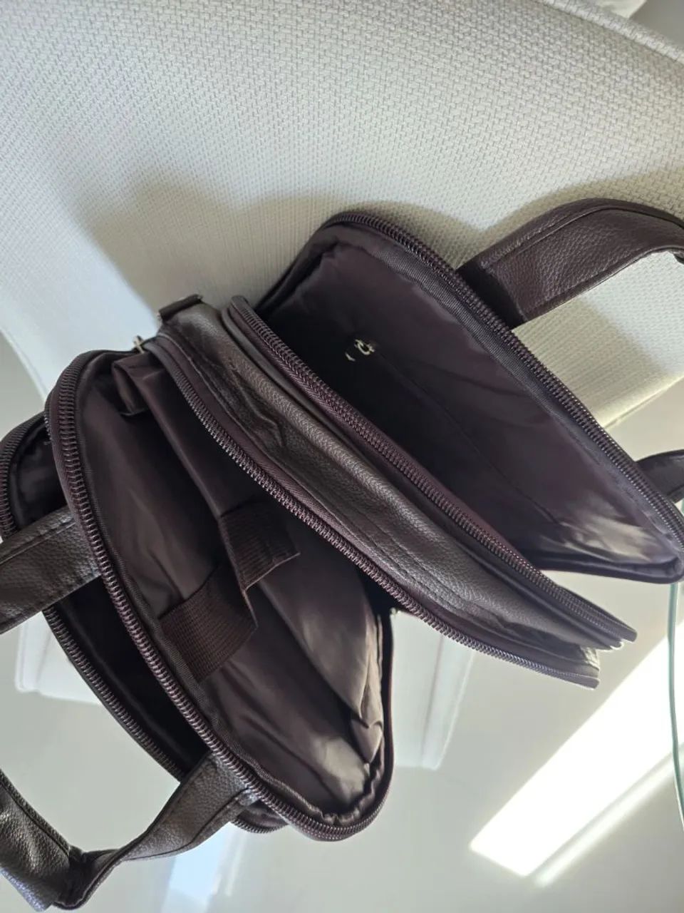 Mochila marrom Montblanc nova - Foto 2