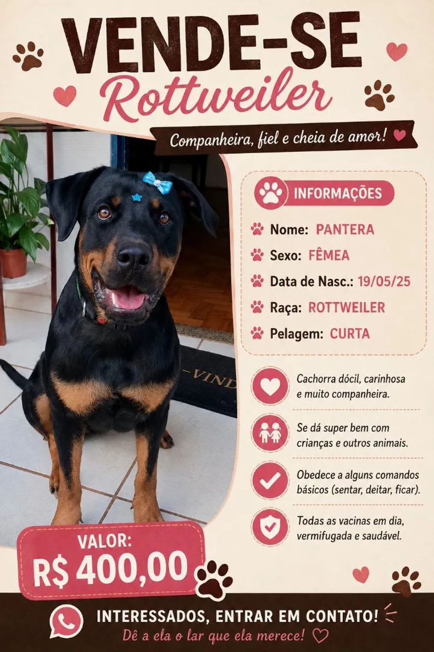 Adoção de Rottweiler 