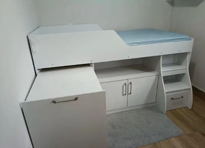 Cama de solteiro com escrivaninha - Foto 2