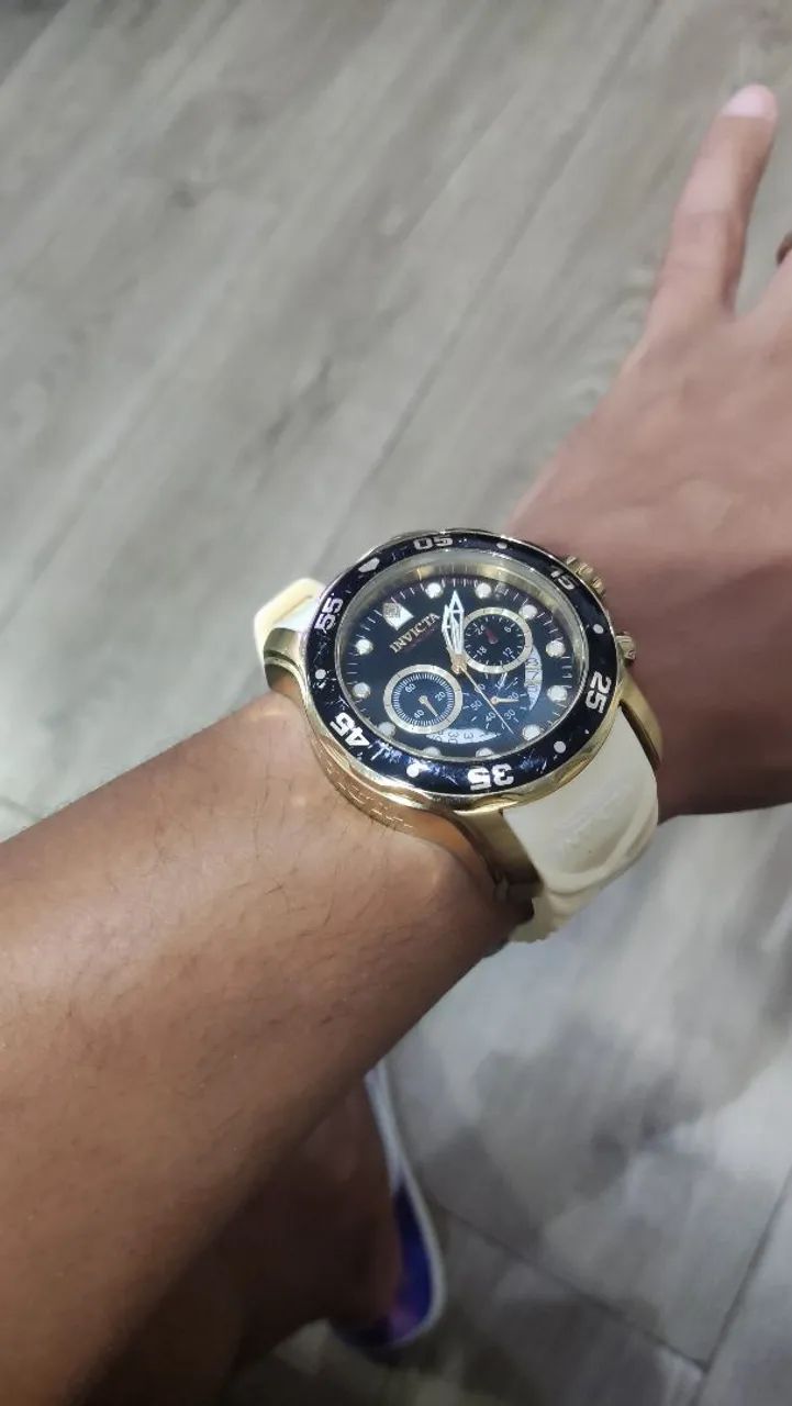 Relógio Invicta Pro Diver masculino cronógrafo modelo 20289. - Foto 5