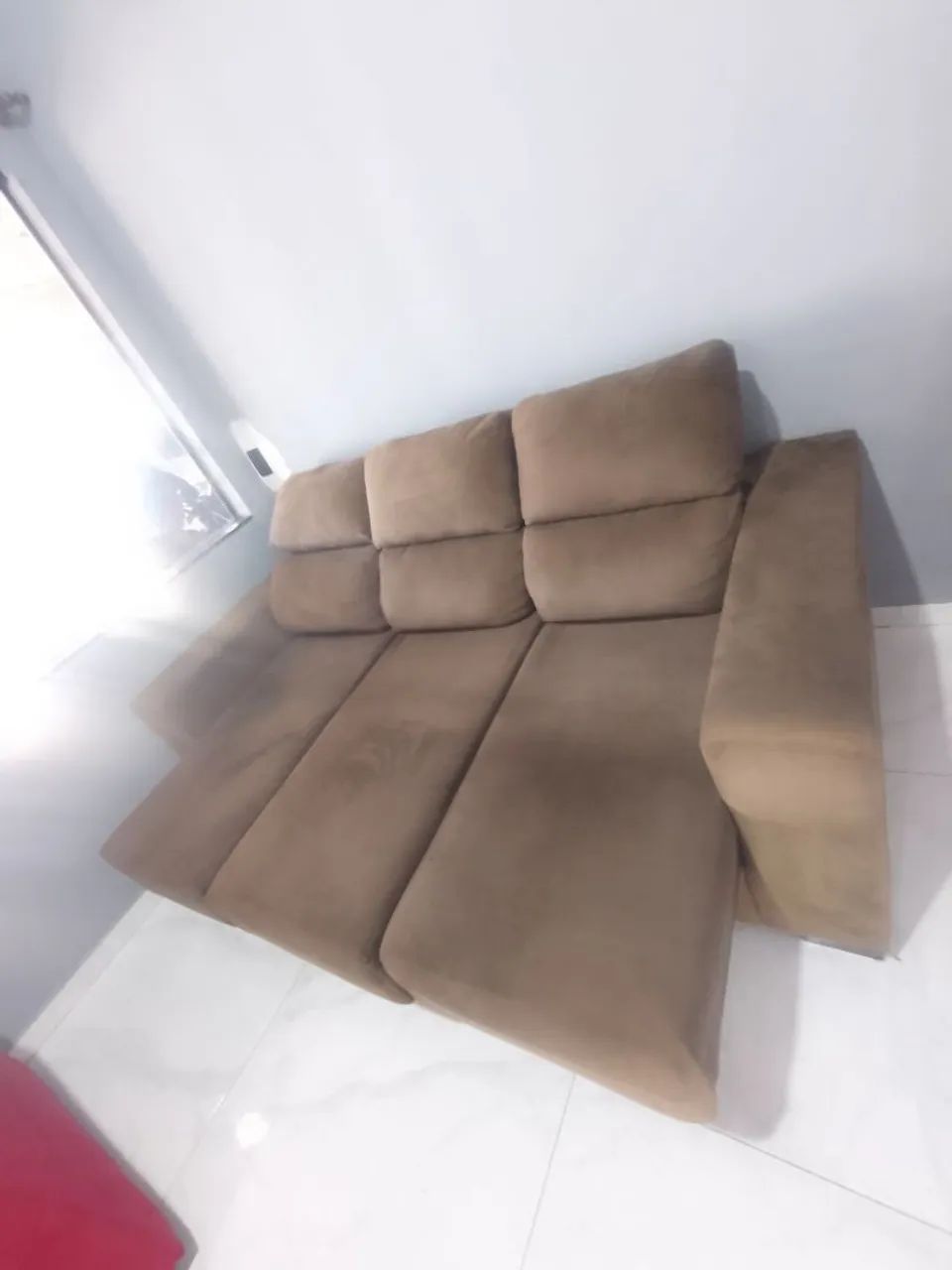 Sofá retrátil e reclinável semi-novo 850 entregue - Foto 3