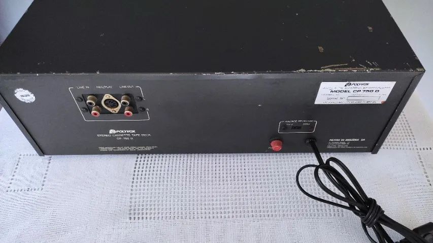tape deck polyvox cp750d em otimo estado - Foto 5