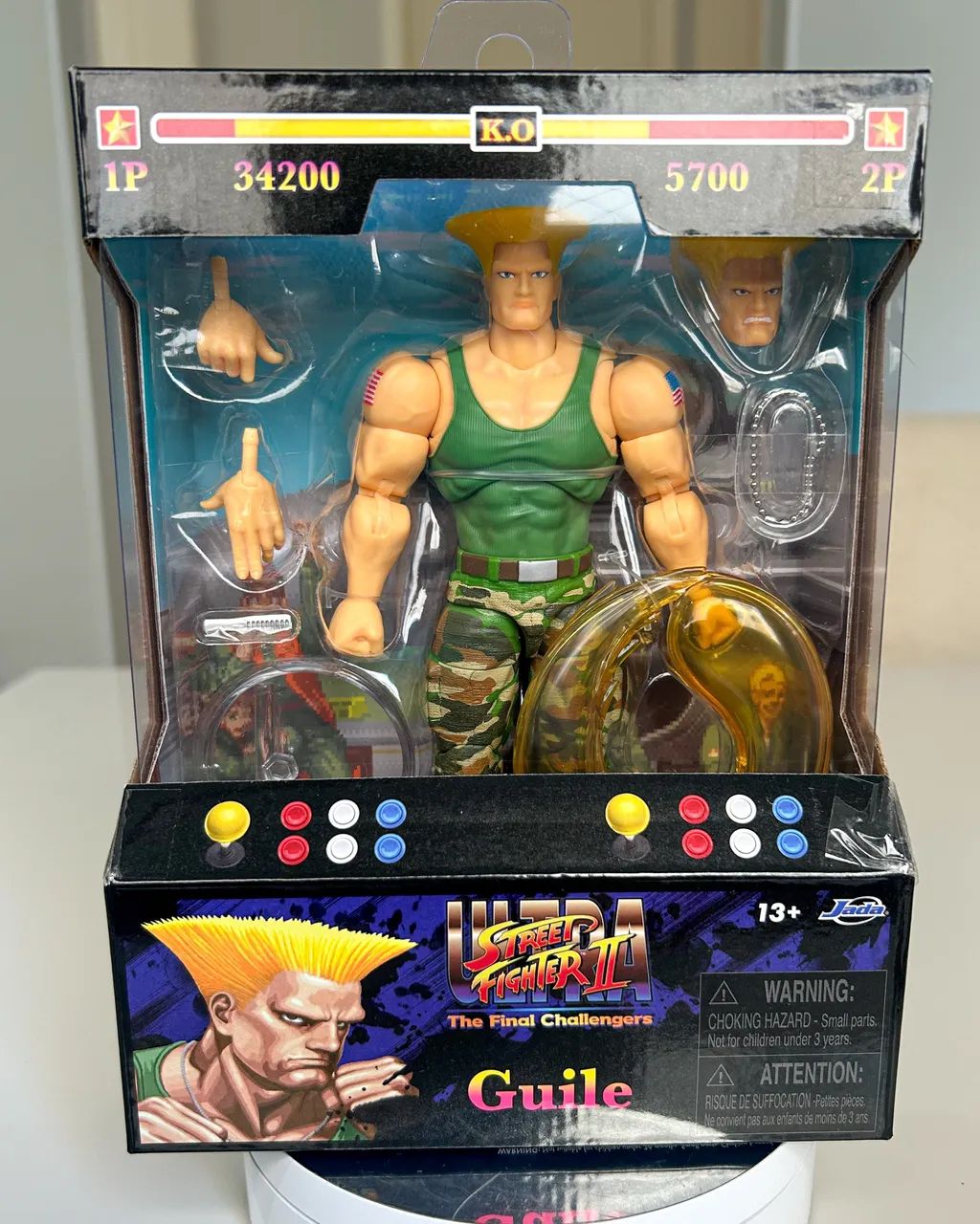 Guile Street Fighter Jada action figure boneco