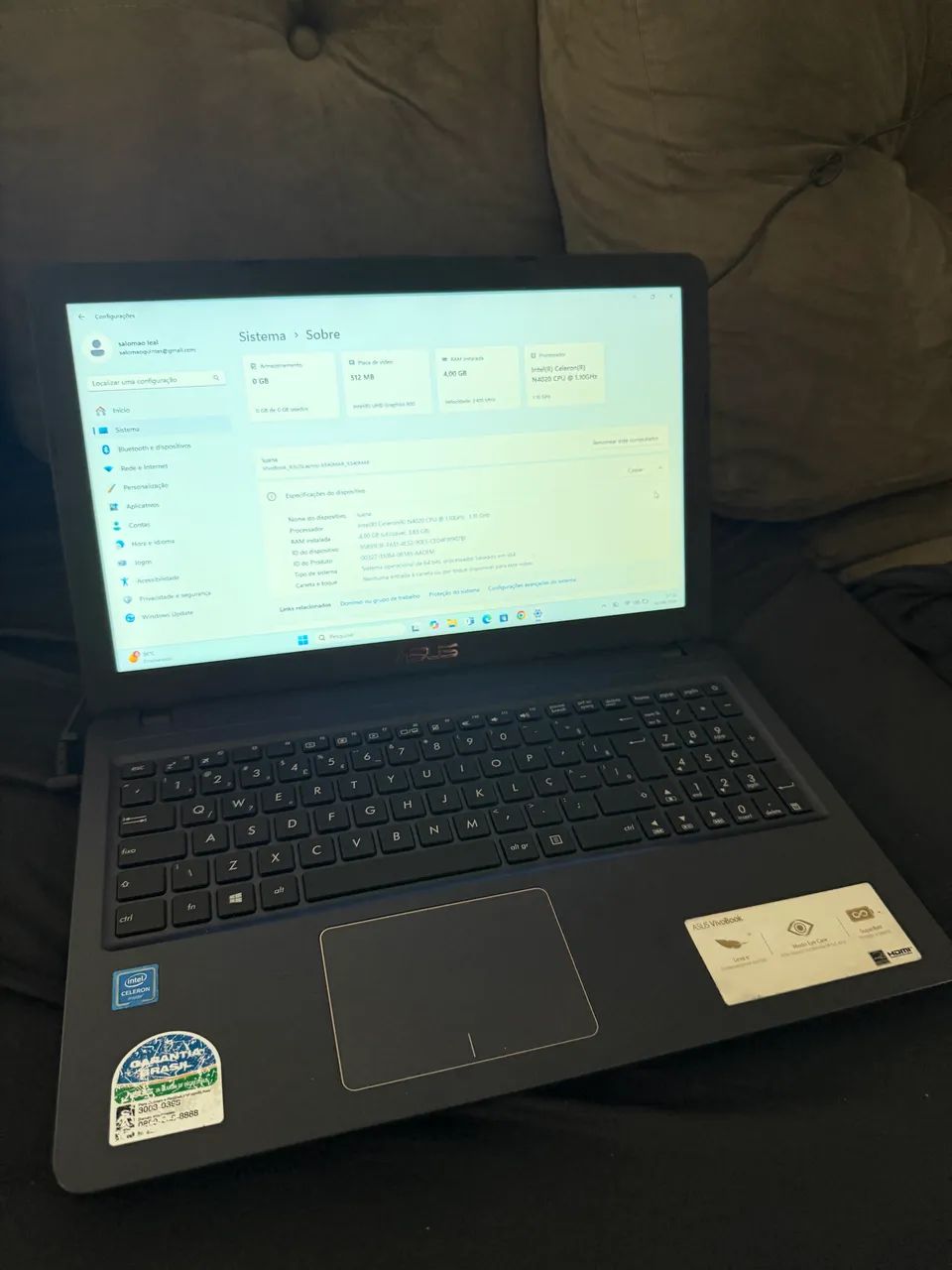 Notebook ASUS VivoBook X540MA / X540MAR.