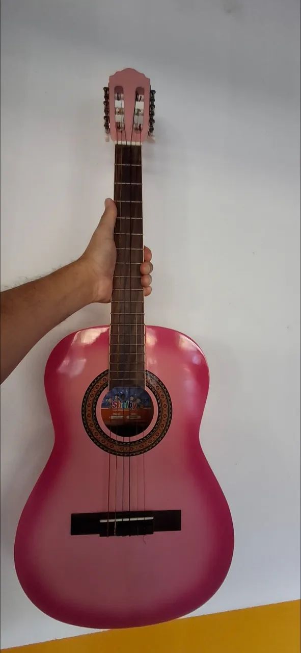 Violão Shelby rosa infantil - Foto 2